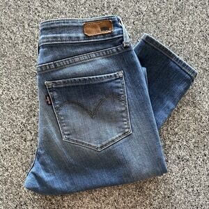 Levis Jeans Womens 29x32 Bold Curve Mid Rise Skinny Light‎ Wash Stretch Denim